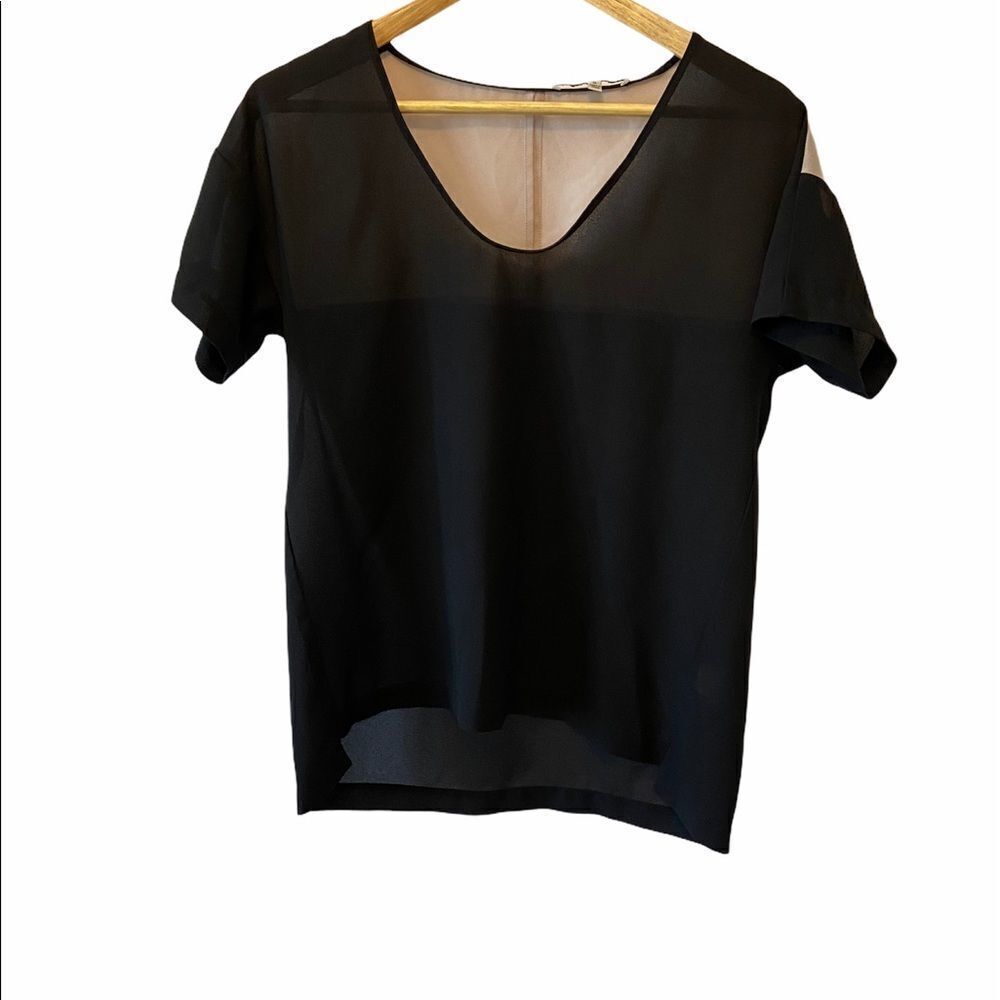 COLLECTIVE CONCEPTS Black&Tan Light Weight Top S